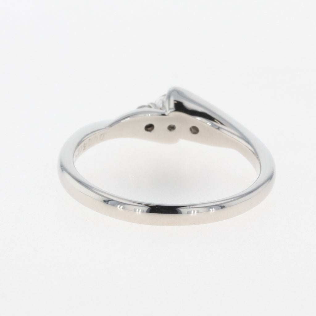 ダイヤモンド デザインリング プラチナ メレダイヤ 指輪 リング 15号 Pt900 ダイヤモンド レディース 【中古】 , ラッピング可