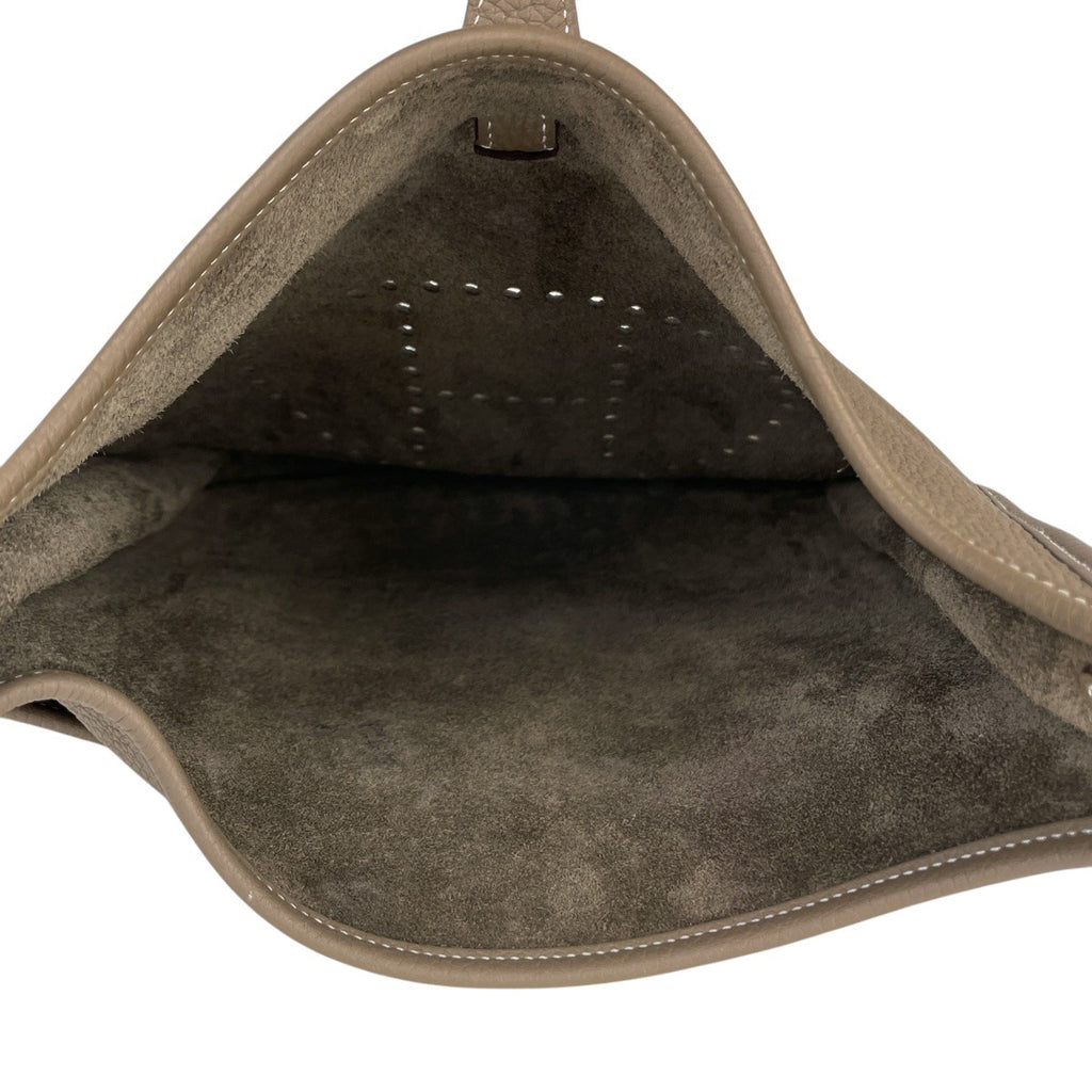 エルメス エヴリン 3 PM パンチング Hロゴ ショルダーバッグ トリヨンクレマンス エトゥープ D レディース 【中古】 brbag
