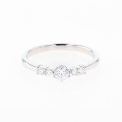 ダイヤモンド デザインリング プラチナ 指輪 メレダイヤ リング 15.5号 Pt900 ダイヤモンド レディース 【中古】nbjwl