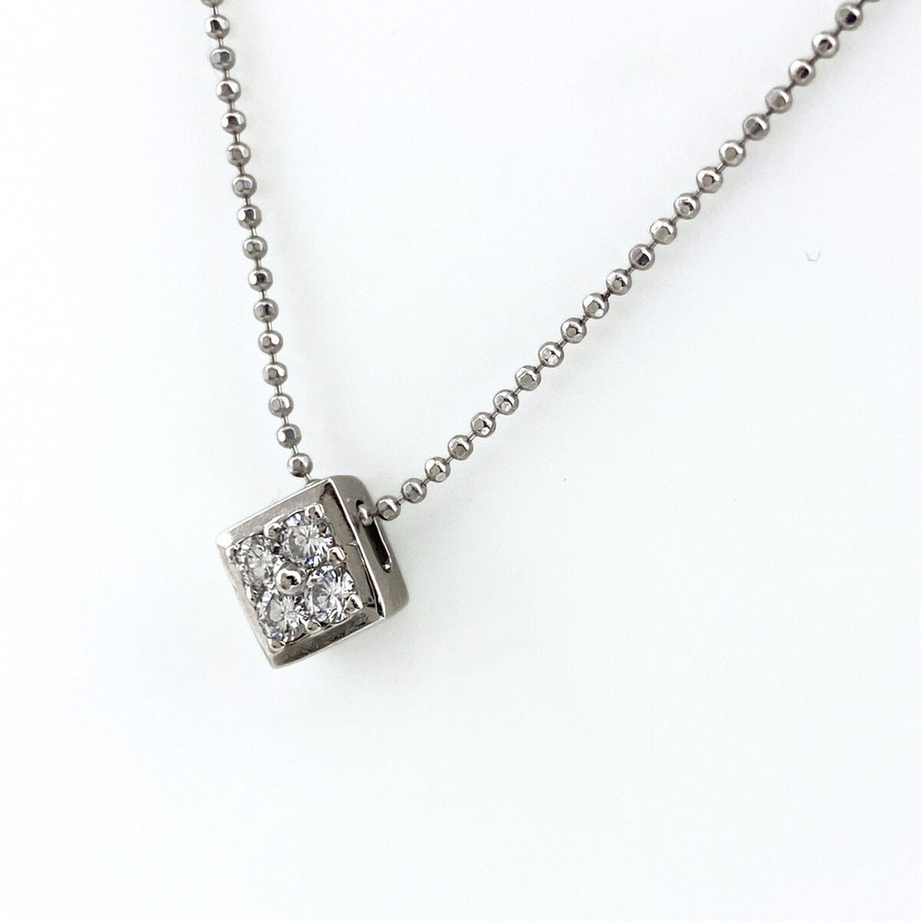 メレダイヤ デザインネックレス プラチナ ペンダント ネックレス Pt900 ダイヤモンド レディース 【中古】nbjwl