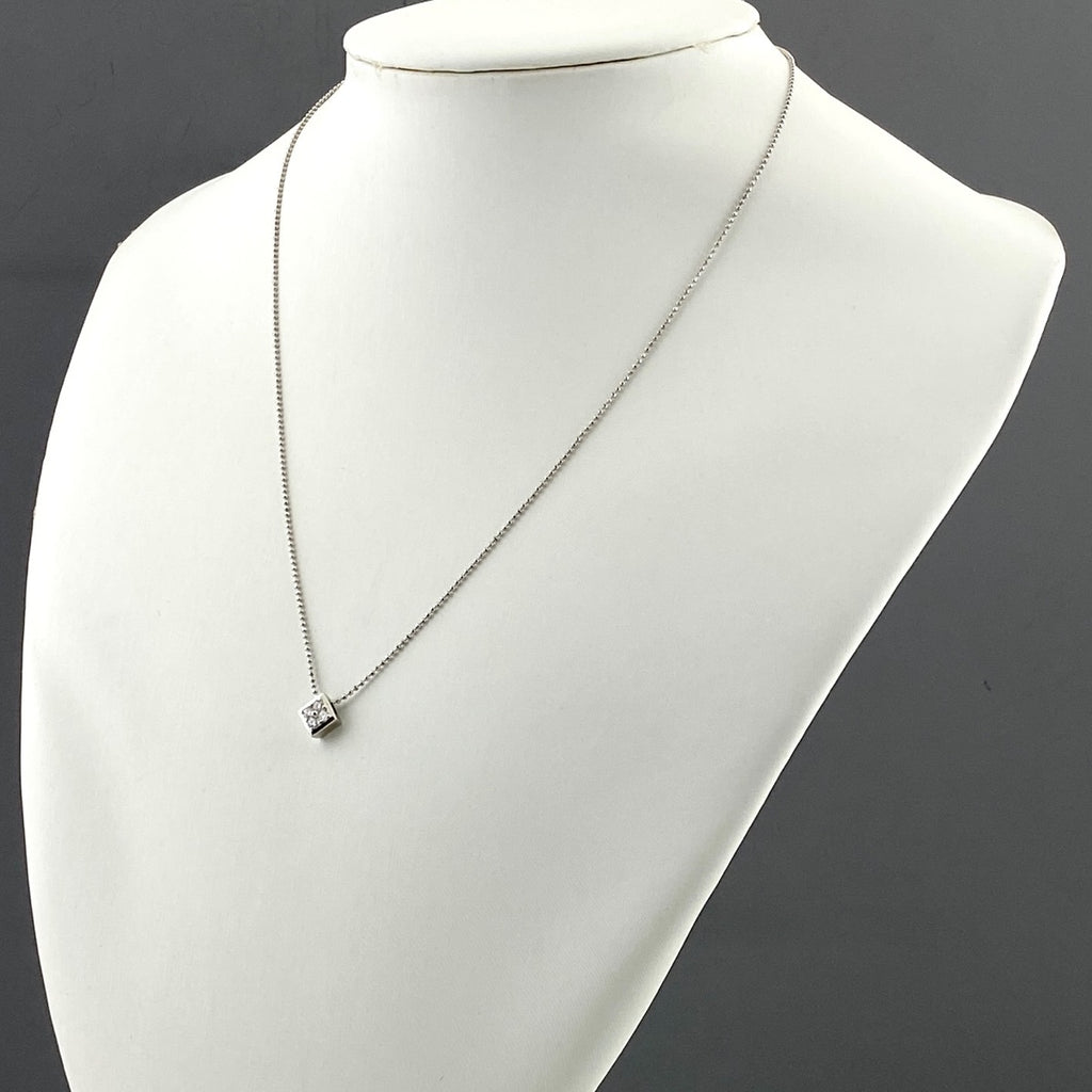 メレダイヤ デザインネックレス プラチナ ペンダント ネックレス Pt900 ダイヤモンド レディース 【中古】nbjwl