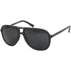 ドルチェアンドガッバーナ ロゴ サングラス アイウェア サングラス プラスチック ラバー ブラック DG6092 メンズ 【中古】 brbag