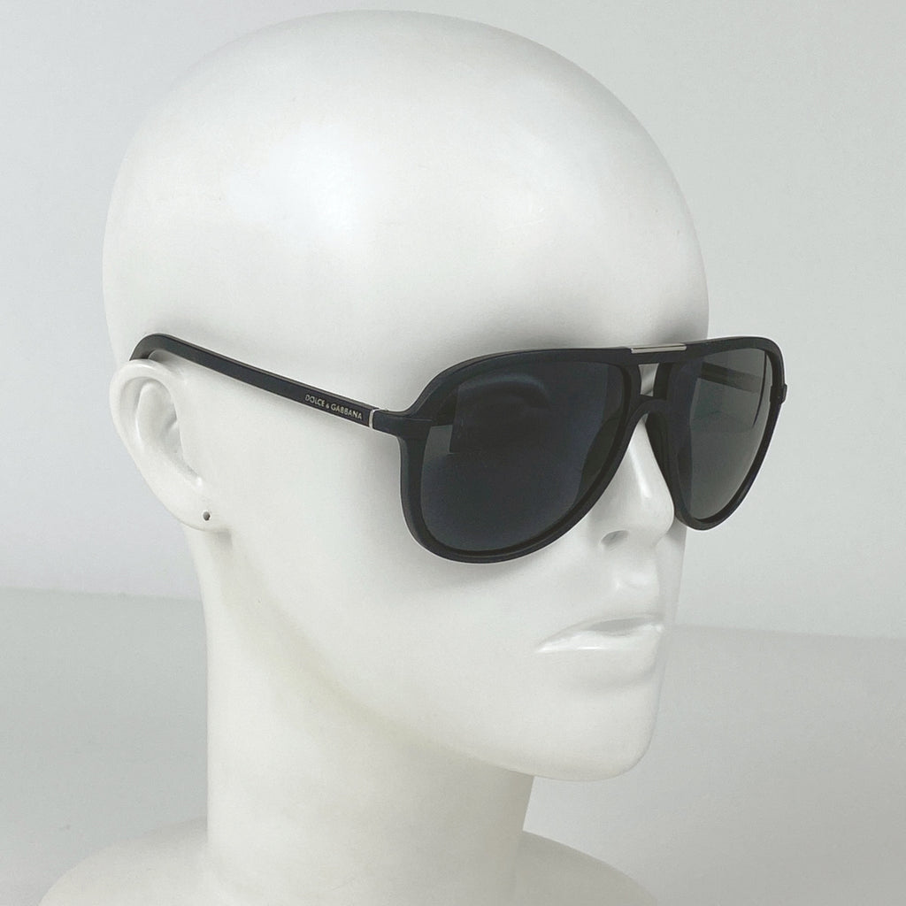 ドルチェアンドガッバーナ ロゴ サングラス アイウェア サングラス プラスチック ラバー ブラック DG6092 メンズ 【中古】 
 ラッピング可