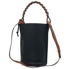ロエベ アナグラム トートバッグ ゲート 2WAY ショルダーバッグ トートバッグ レザー ブラック レディース 【中古】brbag