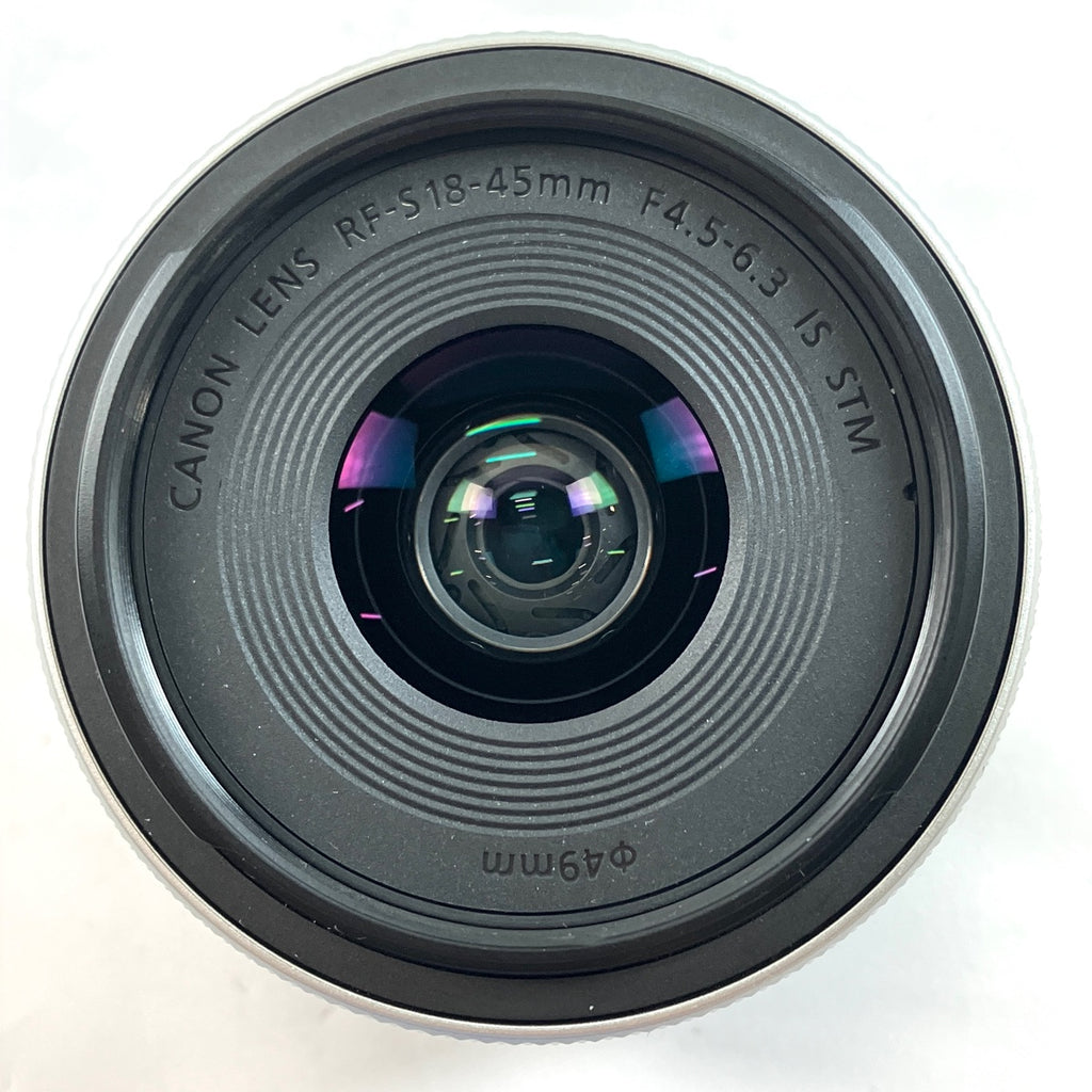 キヤノン Canon RF-S 18-45mm F4.5-6.3 IS STM シルバー 一眼カメラ用レンズ（オートフォーカス） 【中古】