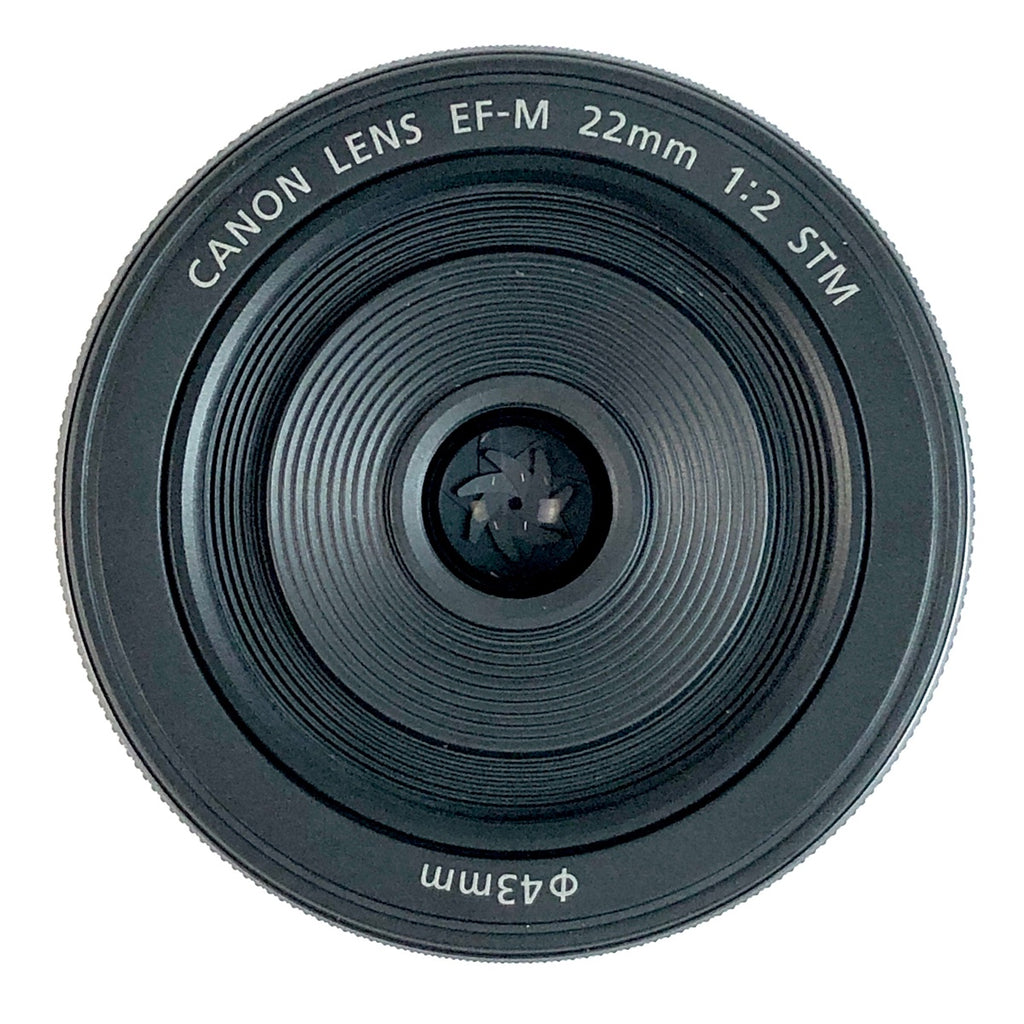 キヤノン Canon EF-M 22mm F2 STM ブラック 一眼カメラ用レンズ（オートフォーカス） 【中古】