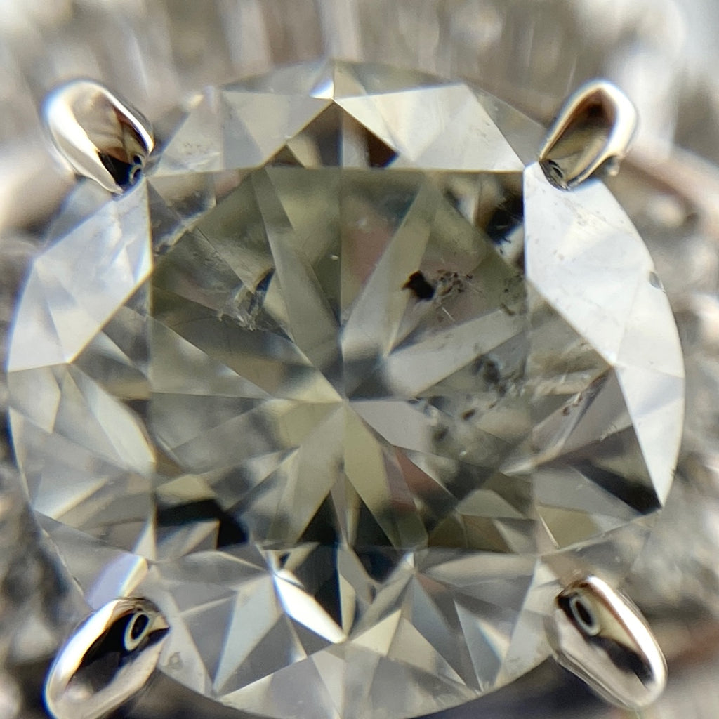 ダイヤモンド デザインリング プラチナ 指輪 メレダイヤ リング 10号 Pt900 ダイヤモンド レディース 【中古】, ラッピング可