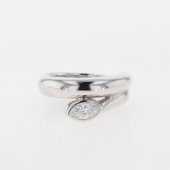 ダイヤモンド デザインリング 指輪 リング 9号 K18 ダイヤモンド レディース 【中古】 
 ラッピング可
