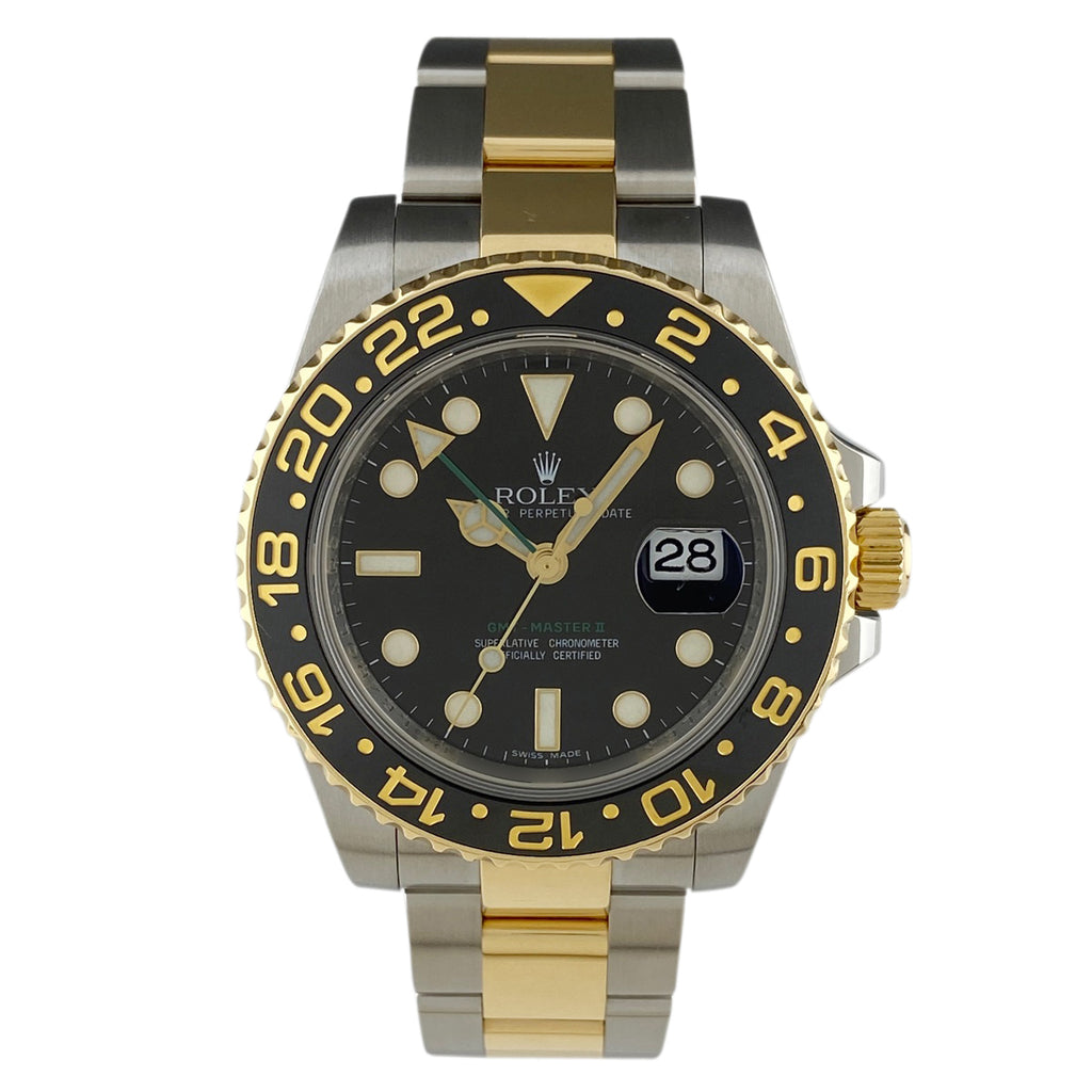 ロレックス GMTマスター2 116713LN 腕時計 SS YG セラミック 自動巻き ブラック メンズ 【中古】 
 ラッピング可