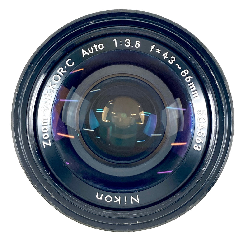 ニコン Nikon F アイレベル シルバー + Zoom-NIKKOR.C 43-86mm F3.5 Ai改 フィルム マニュアルフォーカス 一眼レフカメラ 【中古】