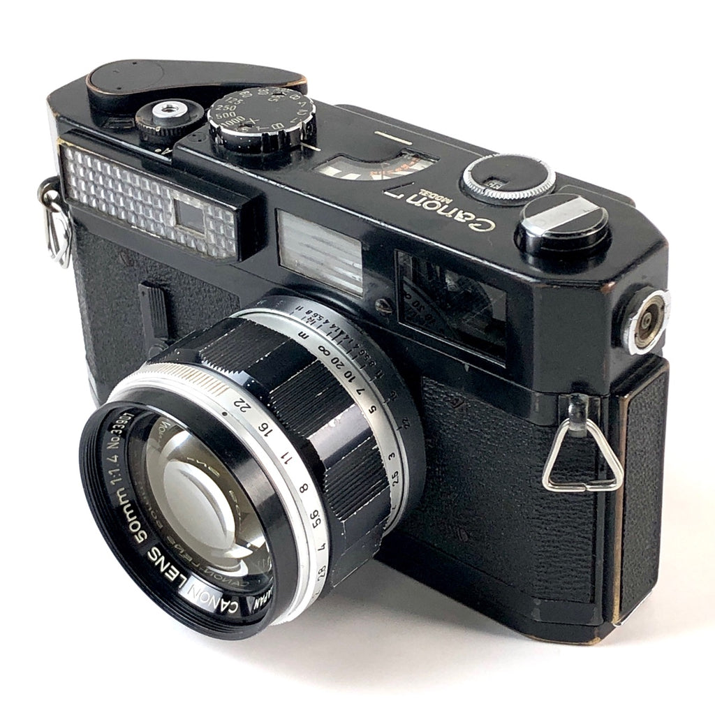 キヤノン Canon 7 ブラック + 50mm F1.4 Lマウント L39 フィルム レンジファインダーカメラ 【中古】