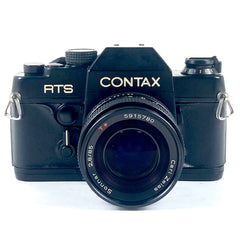 コンタックス CONTAX RTS + Sonnar T* 85mm F2.8 AEG フィルム マニュアルフォーカス 一眼レフカメラ 【中古】