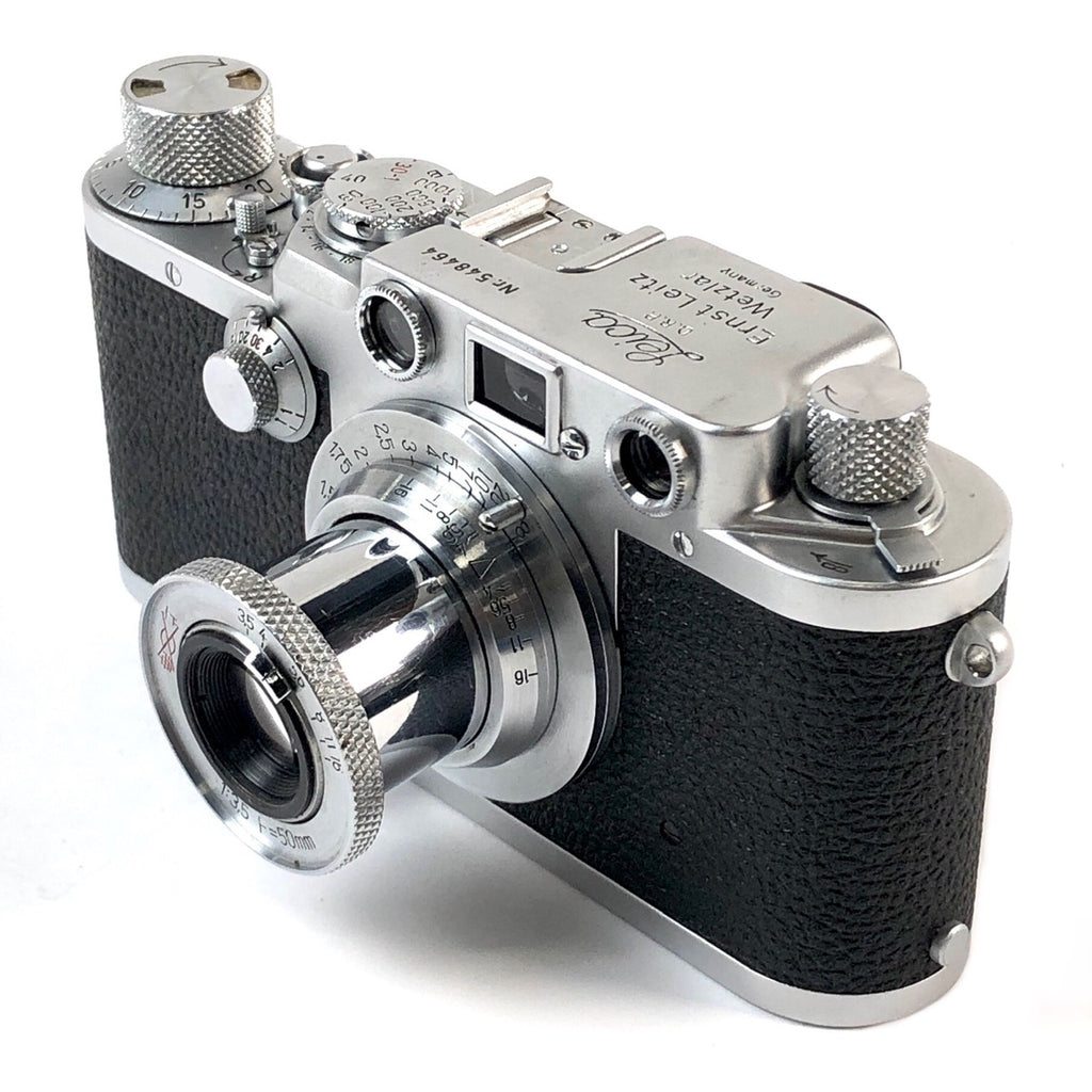 ライカ LEICA IIIf + 上海 50mm F3.5 Lマウント L39 フィルム レンジファインダーカメラ 【中古】