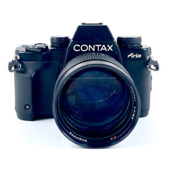 コンタックス CONTAX Aria ＋ Planar T* 85mm F1.4 AEG フィルム マニュアルフォーカス 一眼レフカメラ 【中古】