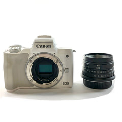 キヤノン Canon EOS Kiss M ＋ NEEWER 25mm F1.8 デジタル ミラーレス 一眼カメラ 【中古】