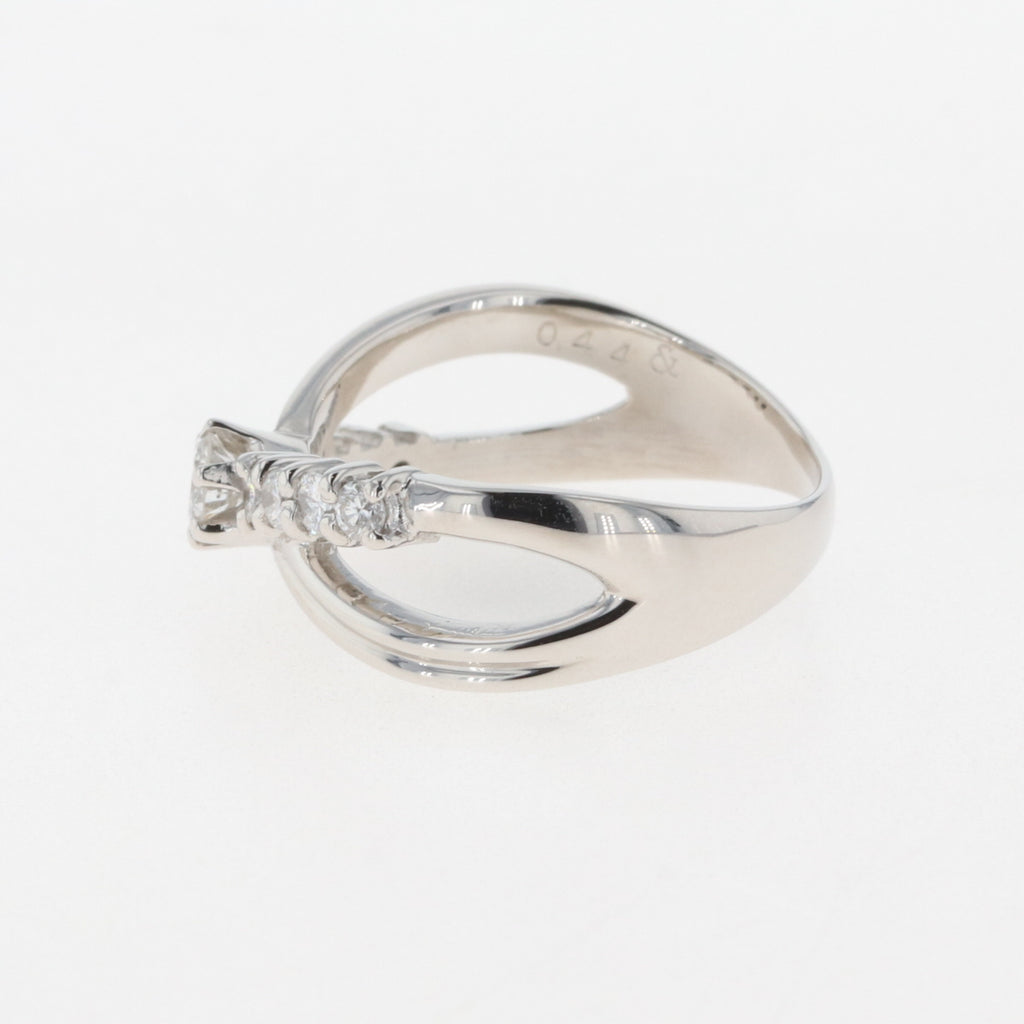 メレダイヤ デザインリング プラチナ 指輪 リング 約11.5号 Pt900 ダイヤモンド レディース 中古 - 指輪・リング