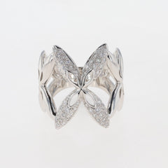 メレダイヤ デザインリング 指輪 リング 19.5号 750 ダイヤモンド メンズ 【中古】 
 ラッピング可