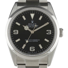 ロレックス エクスプローラー1 114270 腕時計 SS 自動巻き ブラック メンズ 【中古】 
 ラッピング可