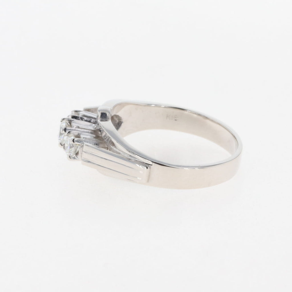 メレダイヤ デザインリング 指輪 リング 7.5号 K18 ダイヤモンド レディース 【中古】 
 ラッピング可