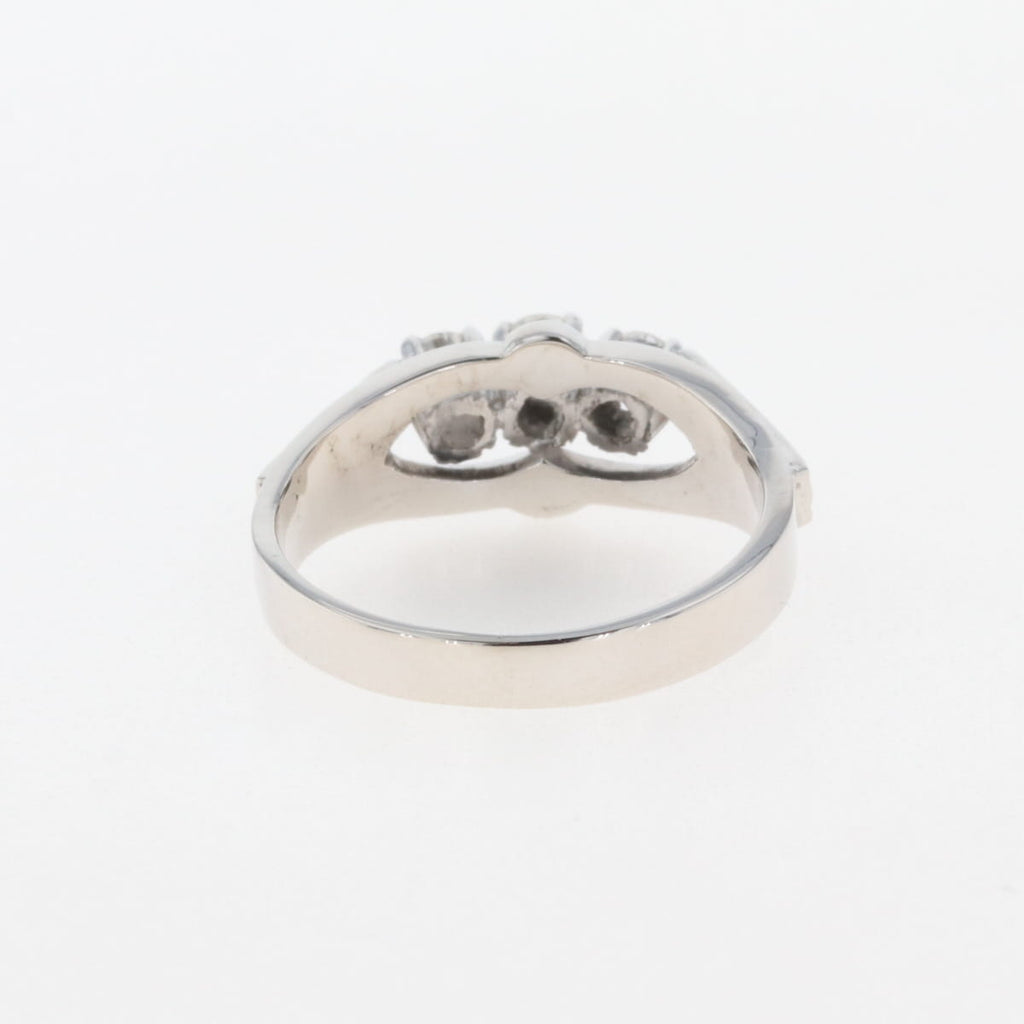 メレダイヤ デザインリング 指輪 リング 7.5号 K18 ダイヤモンド レディース 【中古】 
 ラッピング可