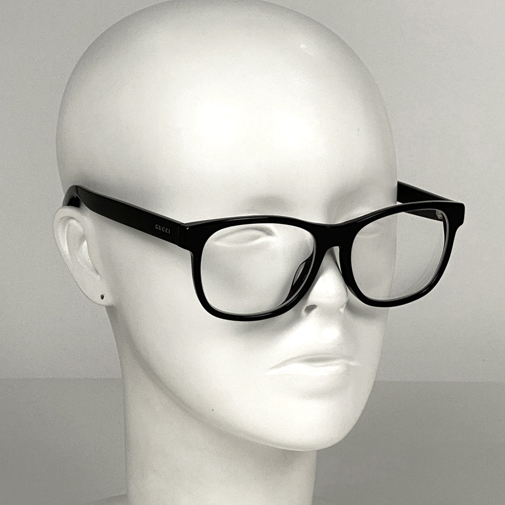 グッチ ロゴ メガネ アイウェア 眼鏡 プラスチック ブラック レディース 【中古】 
 ラッピング可