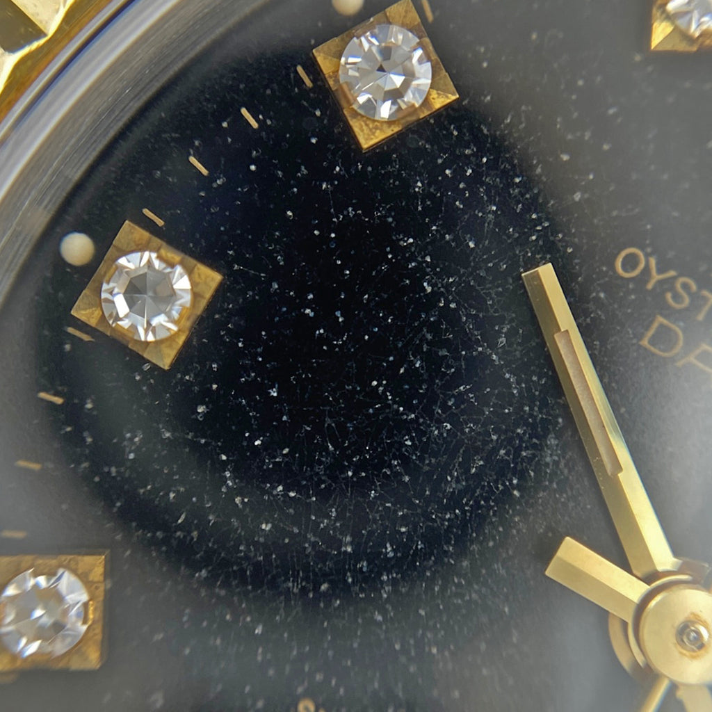 ロレックス デイトジャスト 10Pダイヤ 68273G 腕時計 SS YG ダイヤモンド 自動巻き ブラック ボーイズ 【中古】 
 ラッピング可