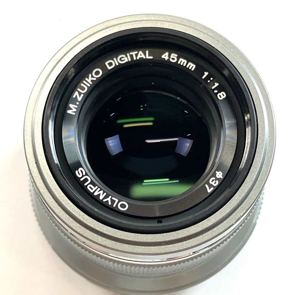 オリンパス OLYMPUS M.ZUIKO DIGITAL 45mm F1.8 シルバー 一眼カメラ用レンズ（オートフォーカス） 【中古】
