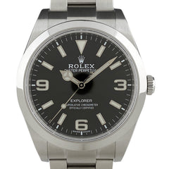 ロレックス エクスプローラー1 214270 腕時計 SS 自動巻き ブラック メンズ 【中古】 
 ラッピング可