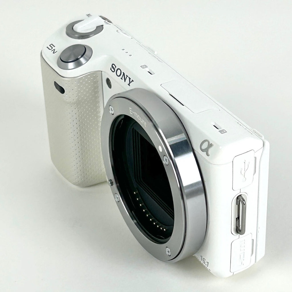 ソニー SONY NEX-5N ズームレンズキット K ホワイト デジタル ミラーレス 一眼カメラ 【中古】