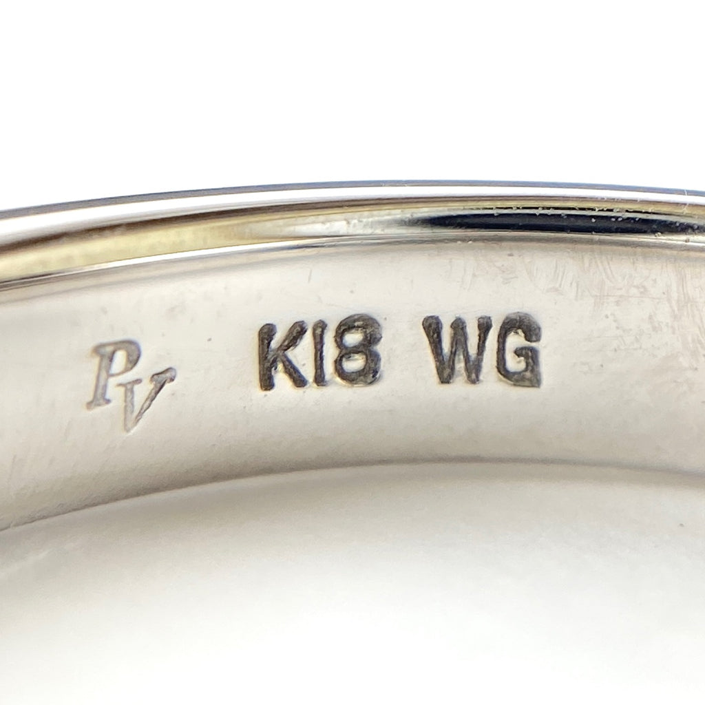 ポンテヴェキオ メレダイヤ デザインリング WG ホワイトゴールド 指輪 リング 10号 K18 WG ダイヤモンド レディース 【中古】 ラッピング可