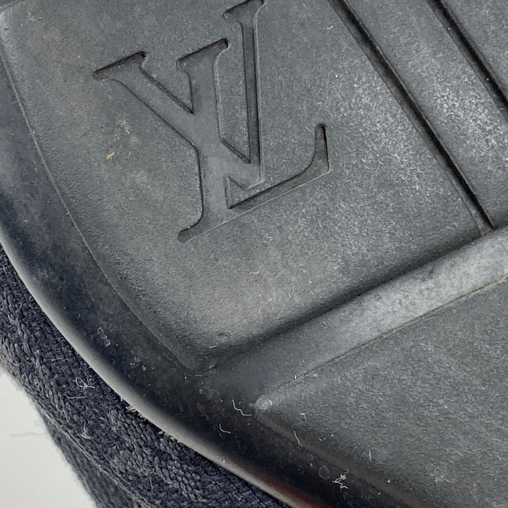 ルイ・ヴィトン モノグラム スニーカー ローカット 靴 スニーカー キャンバス レザー ブラック レディース 【中古】