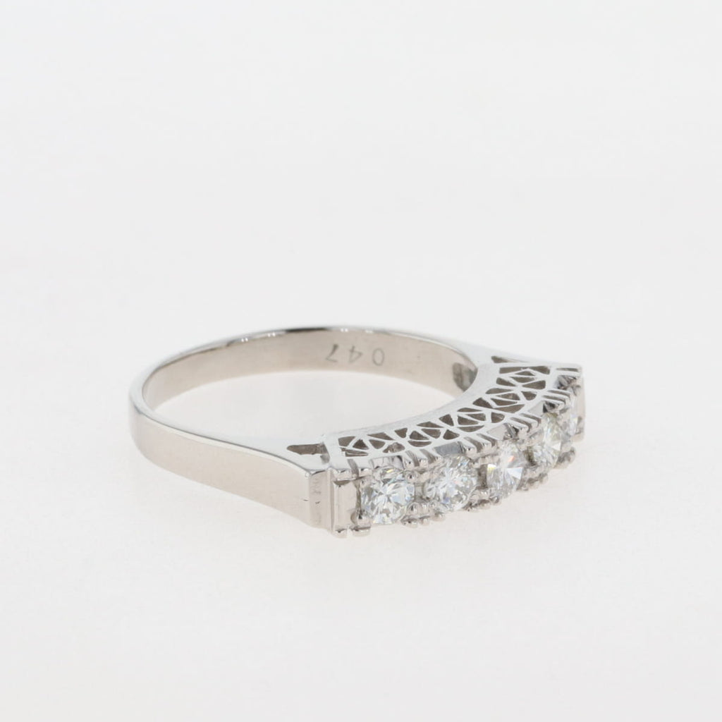 メレダイヤ デザインリング プラチナ 指輪 リング 10.5号 Pt850 ダイヤモンド レディース 【中古】 
 ラッピング可