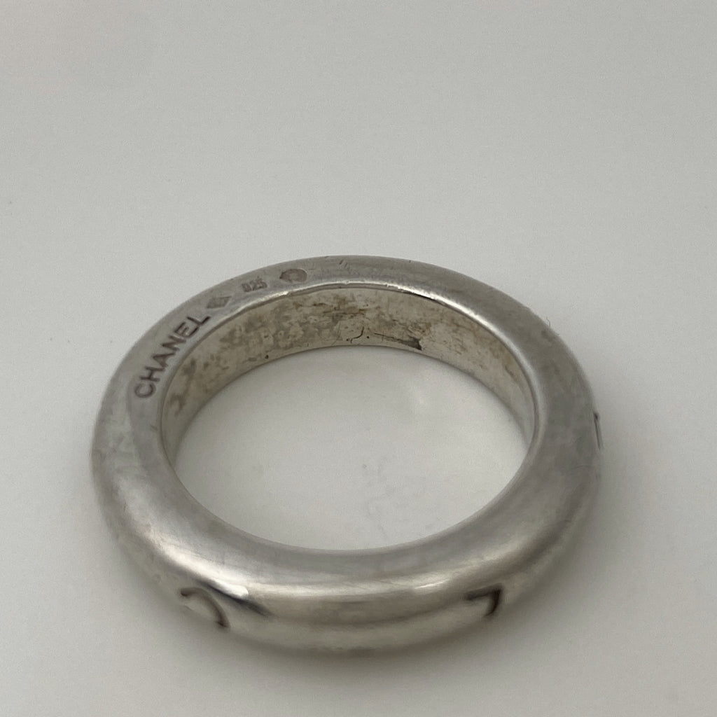 シャネル ロゴ リング 指輪 リング 12号 シルバー925 シルバー レディース 【中古】bracc