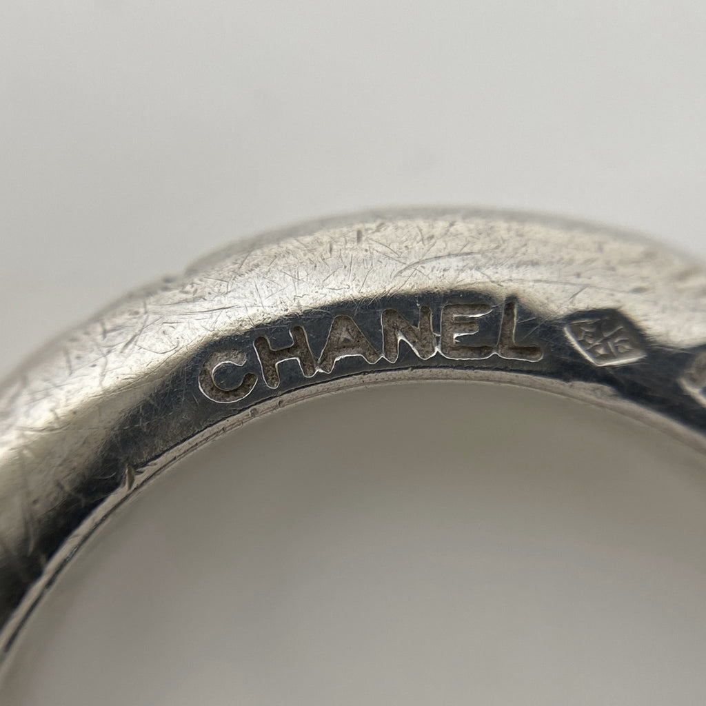 シャネル ロゴ リング 指輪 リング 12号 シルバー925 シルバー レディース 【中古】bracc