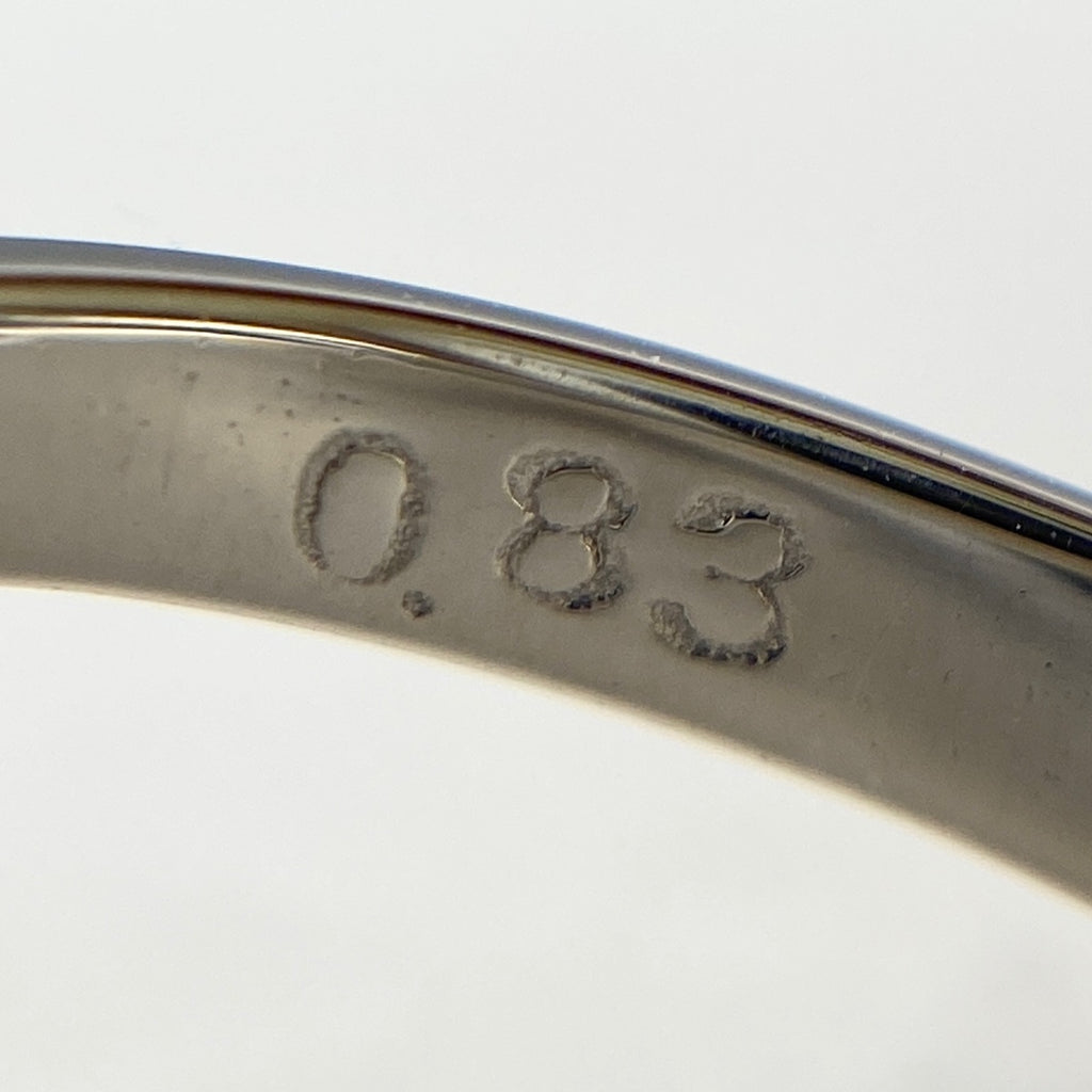 メレダイヤ デザインリング プラチナ 指輪 リング 12.5号 Pt900 ダイヤモンド レディース 【中古】, ラッピング可