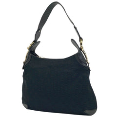 【在庫一掃】 グッチ GG柄 ショルダーバッグ ワンショルダー ハンドバッグ ショルダーバッグ GGキャンバス ブラック 145826 レディース 【中古】brbag