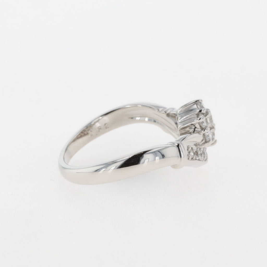 メレダイヤ デザインリング プラチナ 指輪 リング 8.5号 Pt900 ダイヤモンド レディース 【中古】 
 ラッピング可