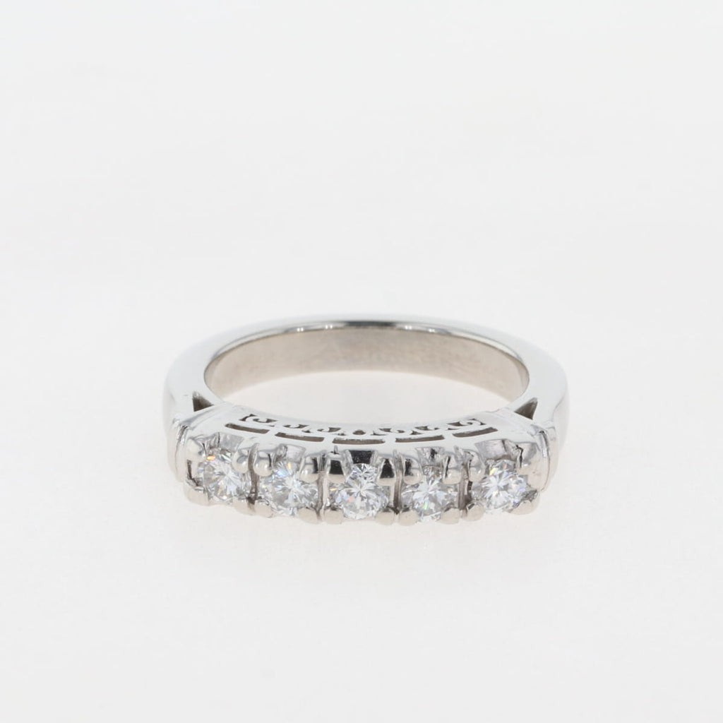 メレダイヤ デザインリング プラチナ 指輪 リング 7号 Pt900 ダイヤモンド レディース 【中古】 , ラッピング可