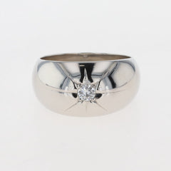 メレダイヤ デザインリング プラチナ 指輪 リング 19号 Pt900 ダイヤモンド レディース 【中古】 
 ラッピング可
