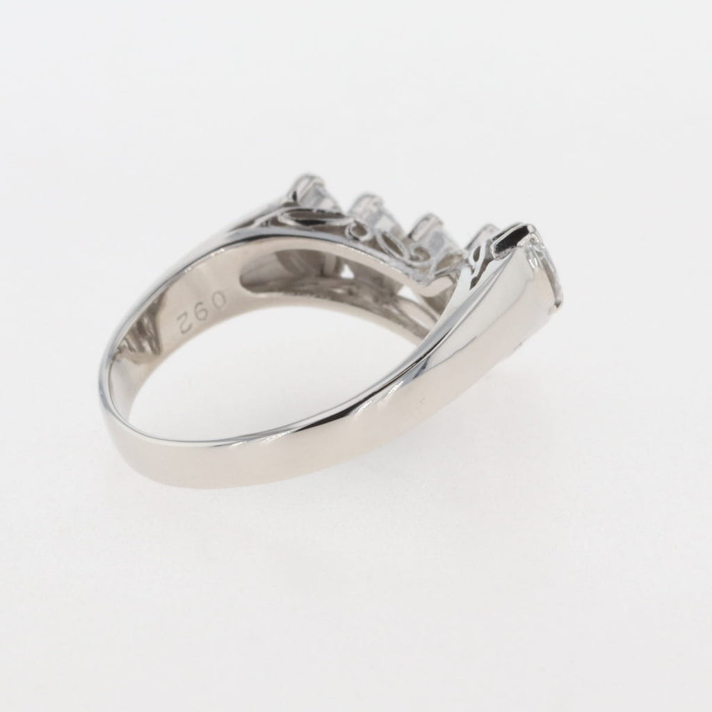メレダイヤ デザインリング プラチナ 指輪 リング 14号 Pt850 ダイヤモンド レディース 【中古】 
 ラッピング可