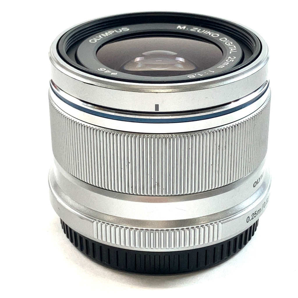 オリンパス OLYMPUS M.ZUIKO DIGITAL 25mm F1.8 シルバー 一眼カメラ用レンズ（オートフォーカス） 【中古】