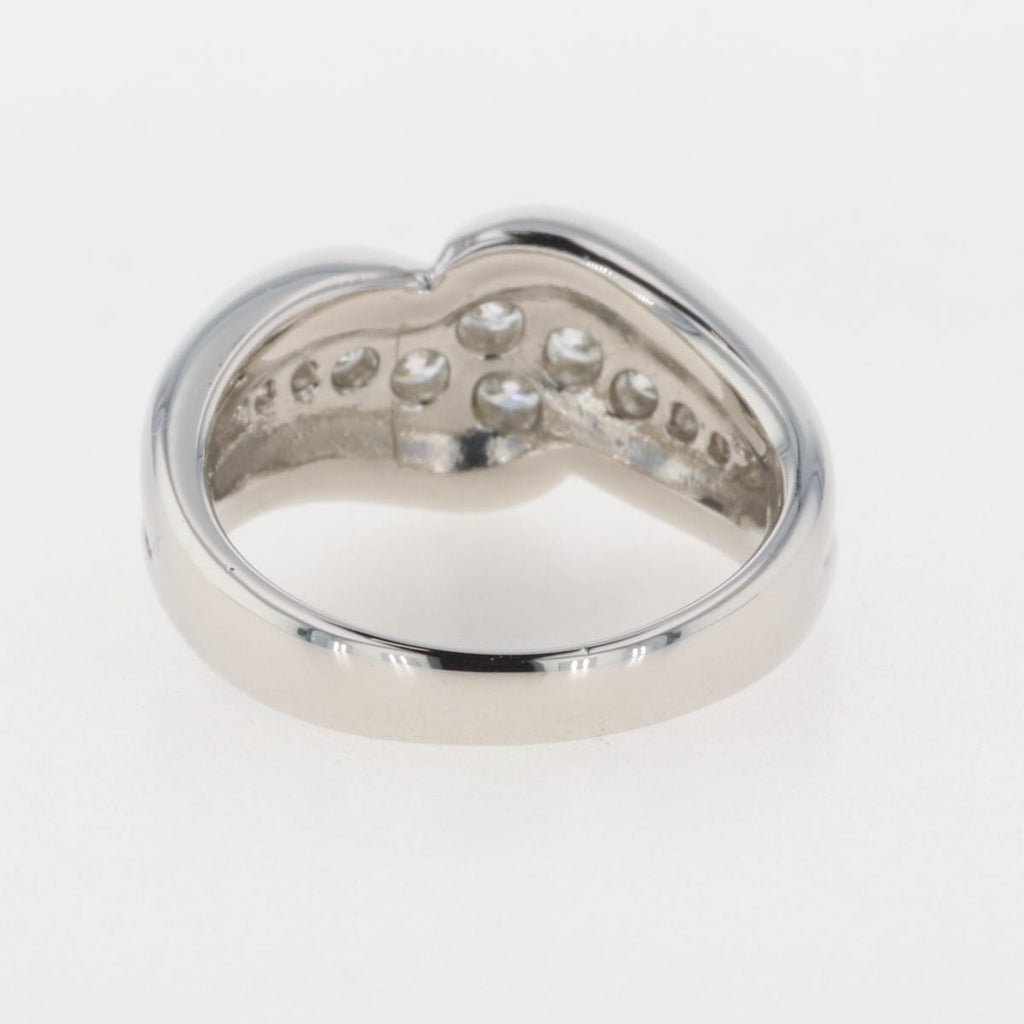 メレダイヤ デザインリング プラチナ 指輪 リング 9号 Pt1000 ダイヤモンド レディース 【中古】 
 ラッピング可
