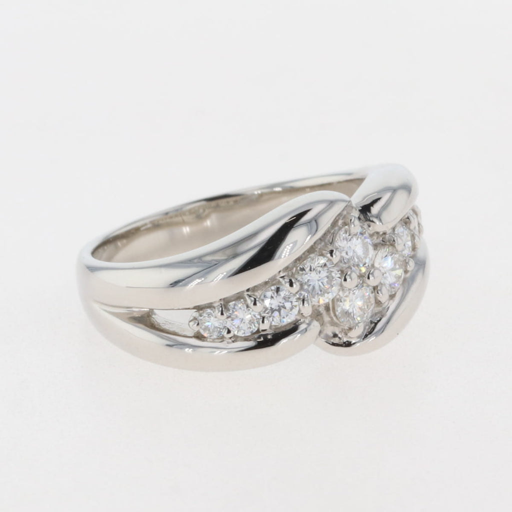メレダイヤ デザインリング プラチナ 指輪 リング 9号 Pt1000 ダイヤモンド レディース 【中古】 
 ラッピング可
