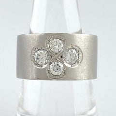 メレダイヤ デザインリング プラチナ 指輪 リング 19号 Pt850 ダイヤモンド メンズ 【中古】 
 ラッピング可