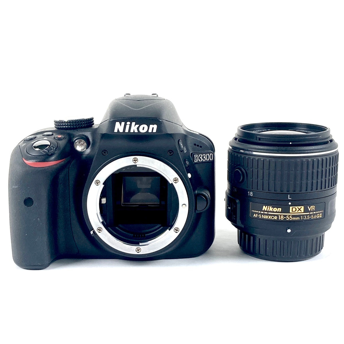 バイセル公式】ニコン Nikon D3300 18-55 VR II レンズキット ブラック デジタル 一眼レフカメラ 【中古】 - バイセルブランシェ