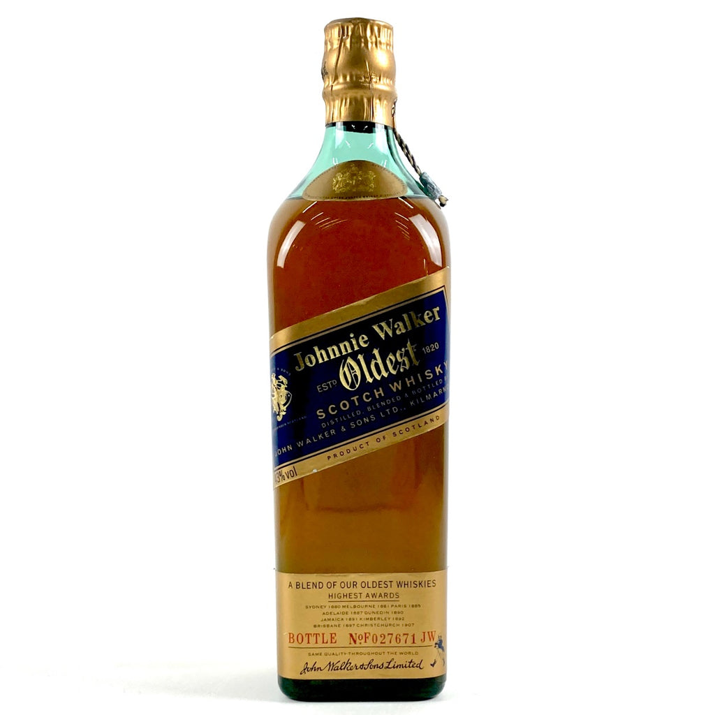 ジョニーウォーカー JOHNNIE WALKER ブルーラベル オールデスト 750ml スコッチウイスキー ブレンデッド 【古酒】