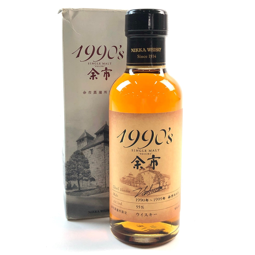 【在庫一掃】 【東京都内限定発送】 ニッカ NIKKA 余市 1990 シングルモルト 180ml 国産ウイスキー 【中古】