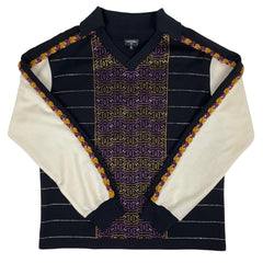 シャネル ココマーク 長袖カットソー ラインストーン P75458 トップス カットソー ウール ブラック ホワイト レディース 【中古】brapp