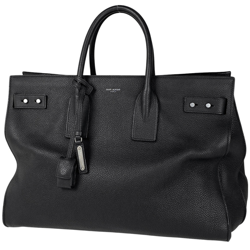 サンローラン サック ド ジュール スープル 2WAY ショルダーバッグ ハンドバッグ レザー ブラック レディース 【中古】brbag