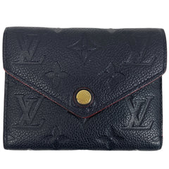 ルイ・ヴィトン ポルトフォイユ ヴィクトリーヌ 札入れ 小銭入れ 三つ折り財布 モノグラムアンプラント マリーヌルージュ M64577 レディース 【中古】brbag